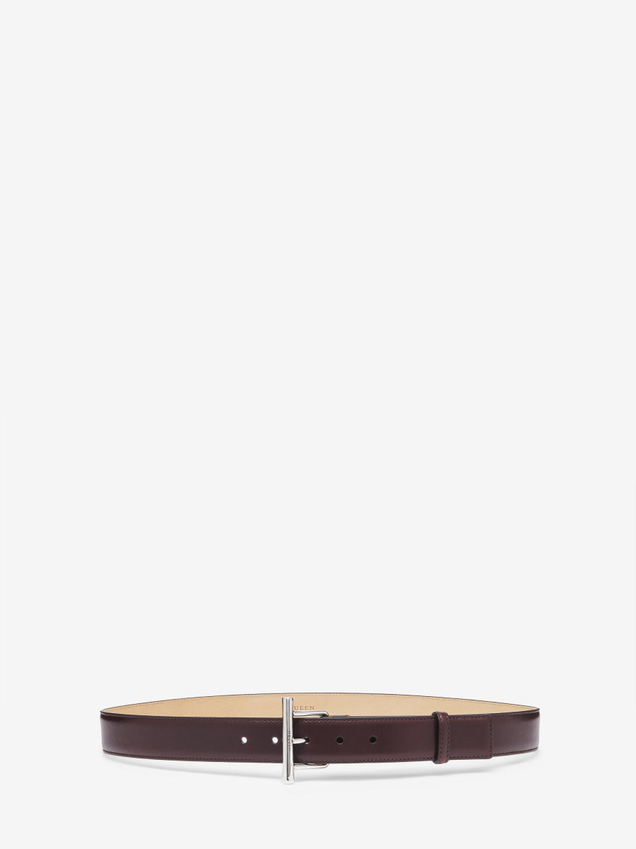 ALEXANDER MCQUEEN - McQueen T-Bar Belt - Item 8052051AAT282